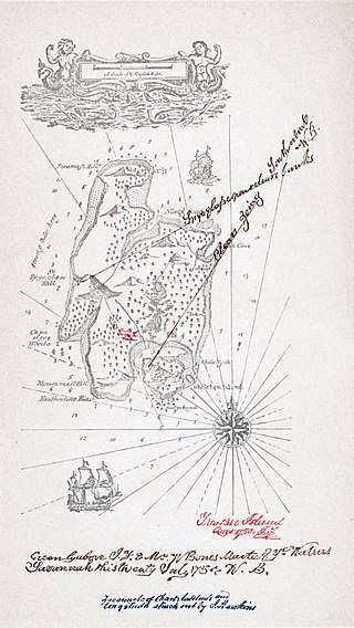 Stevenson's map of Treasure Island