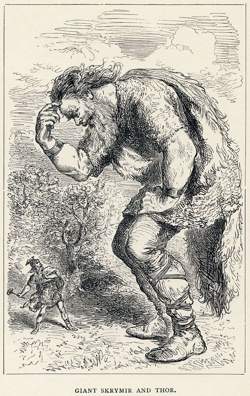 Louis Huard Giant Skrymir and Thor