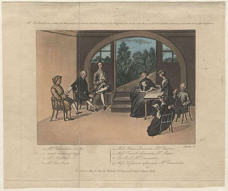 Charles Grandison to a group of friends