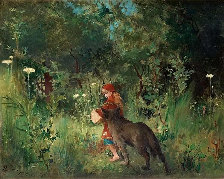 Carl Larsson-Little Red Riding Hood