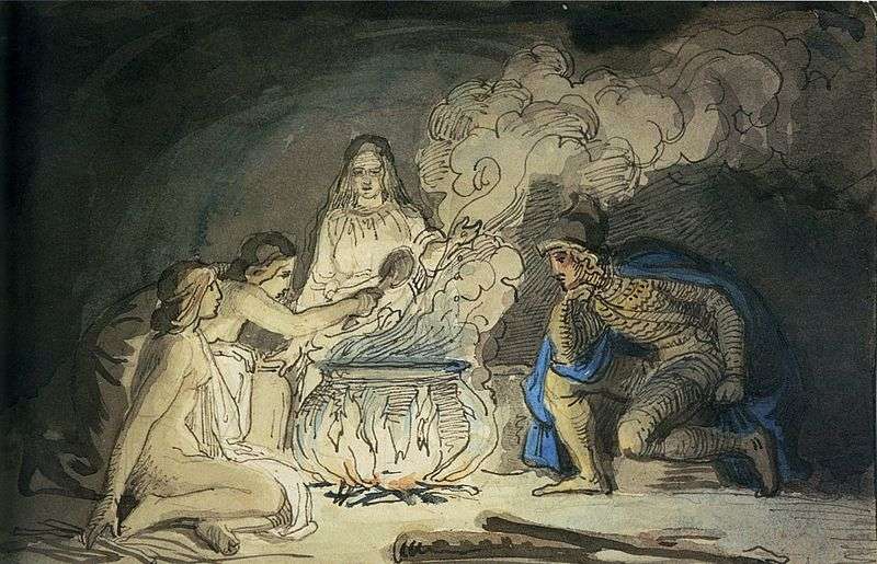 Hotherus and wood maidens