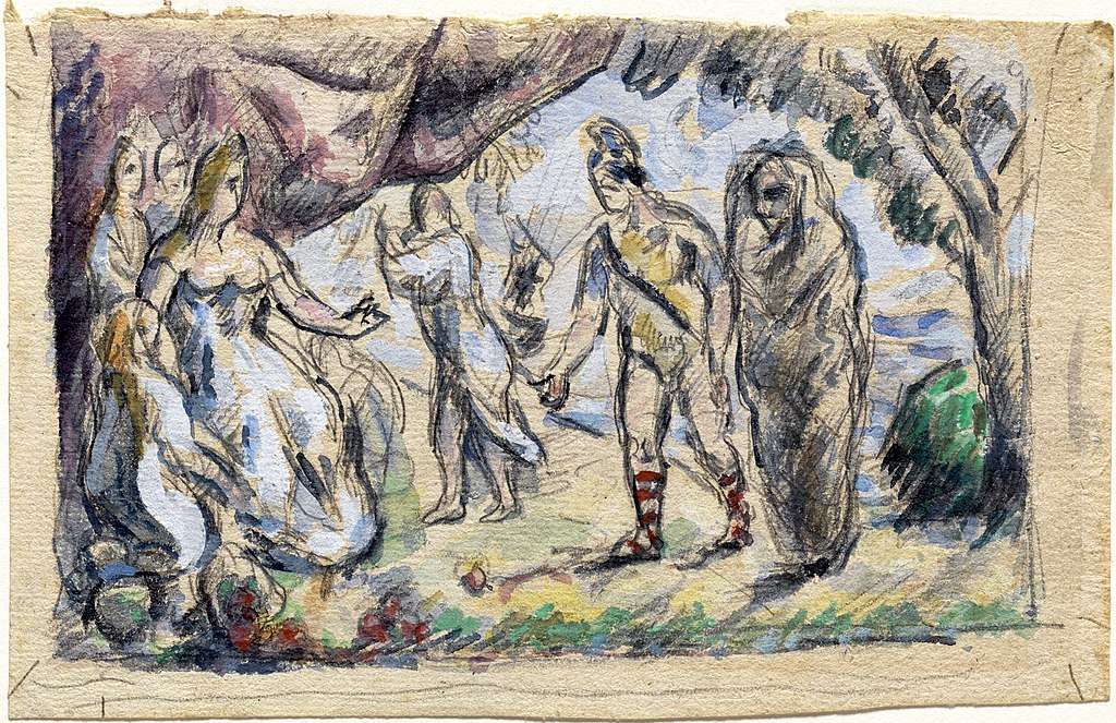 Paul Cézanne, Aeneas Meeting Dido at Carthage