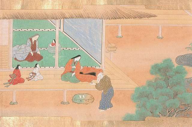 Taketori no Okina takes Kaguya-hime